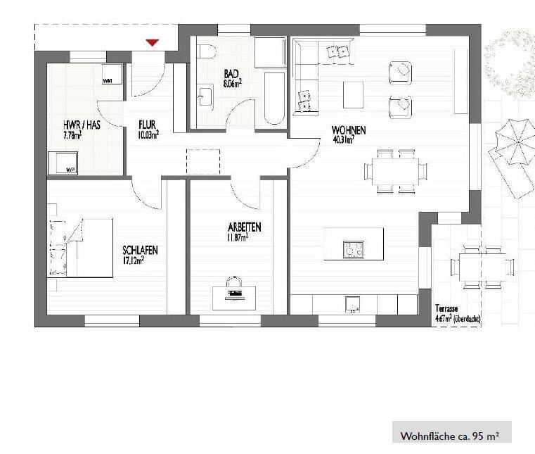 Willkommen im Wacholderweg I Freistehende Bungalowvarianten, 3 - 4 Zimmer, ca. 100 - 120 m² in begehrter Wohnlage – Langwedel – Vorschaubild 7