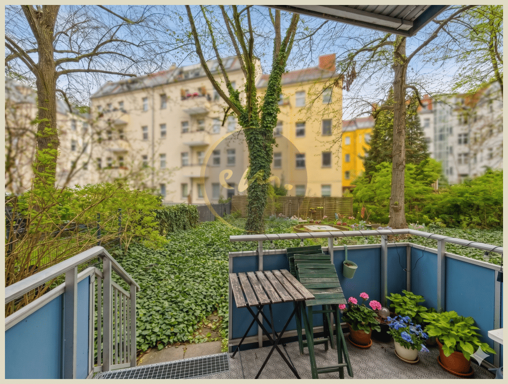 Tolle Hochparterrewohnung mit Terrasse und Gartenanteil im ruhigen und geschlossenen Innenhof