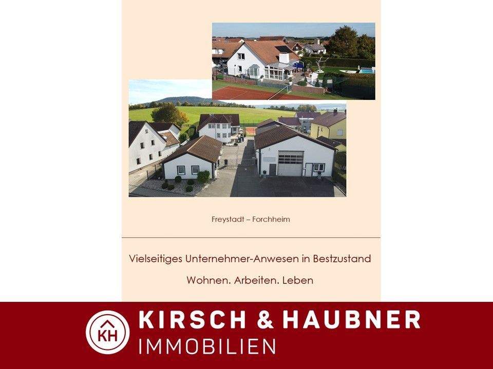 Vielseitiges Unternehmer-Anwesen in Bestzustand! Wohnen. Arbeiten. Leben. Freystadt - Forchheim – Freystadt – Bild 1 von 9