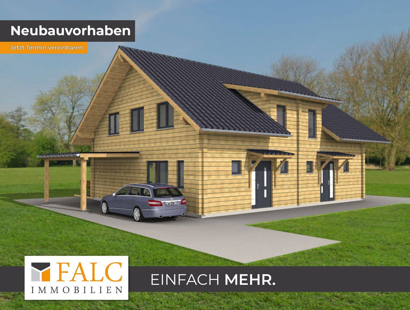 Gemeinsam bauen, individuell wohnen - Doppelhaushälfte für clevere Bauherren in ruhiger Lage – Neuhausen – Bild 1 von 9