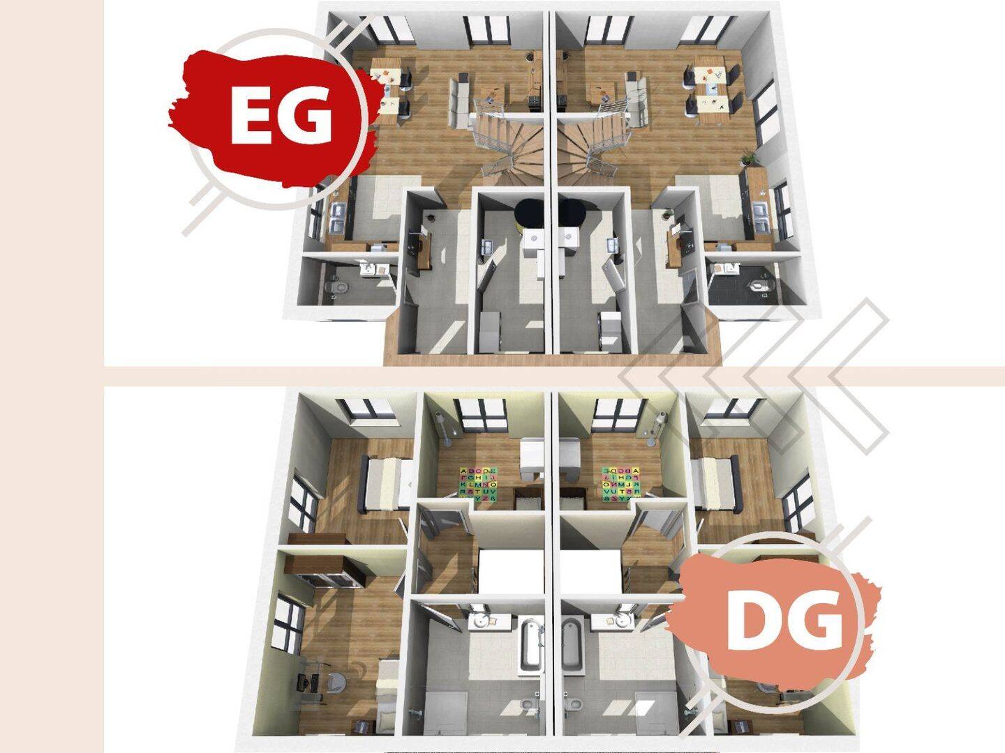 Moderne Doppelhaushälfte mit Garten in Waldeck-Sachsenhausen – Waldeck – Vorschaubild 8