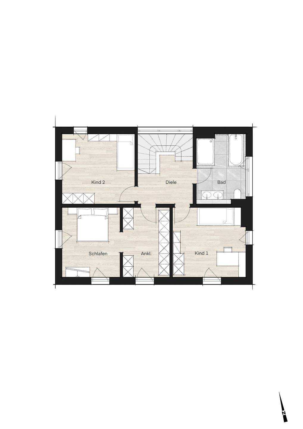 Einfamilienhaus mit ca. 187 m² Wfl. auf 366 m² Grundstück + 6 Zi.+ Terr. + Neubau + provisionsfrei – Pfaffenhofen an der Ilm – Vorschaubild 7