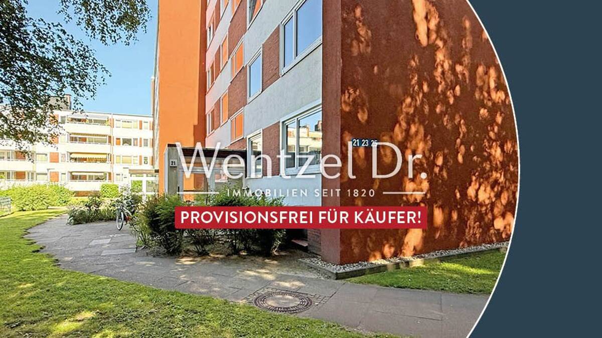 Befristet vermietete 1 Zimmer Wohnung mit Außenstellplatz zum Kauf in Hamburg Lokstedt - Wentzel Dr. – 22529 Hamburg – Bild 1 von 9