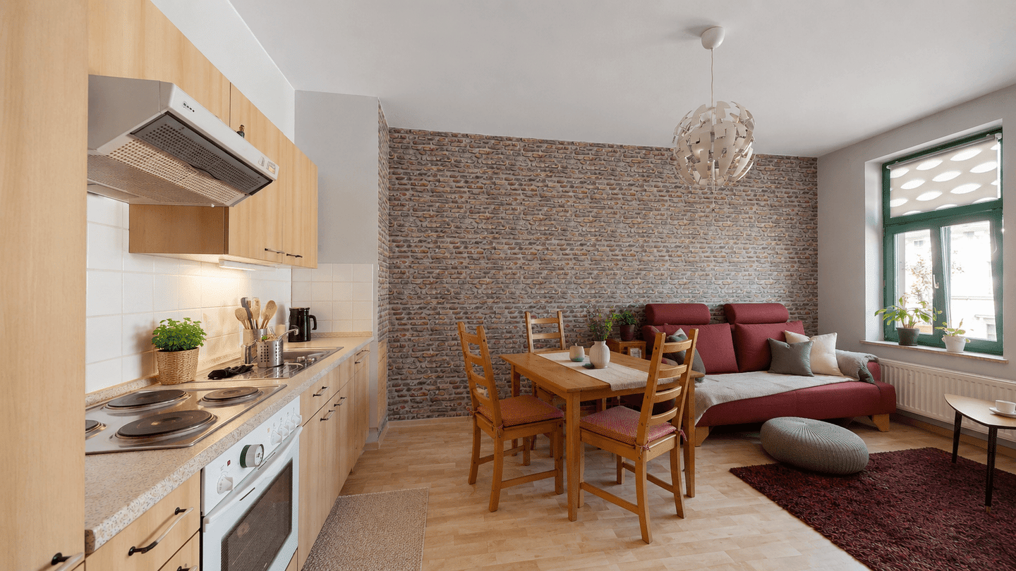 Vermietete 2-Zimmer-Wohnung mit Einbauküche und Badewanne | attraktive Lage – Leipzig – Vorschaubild 4