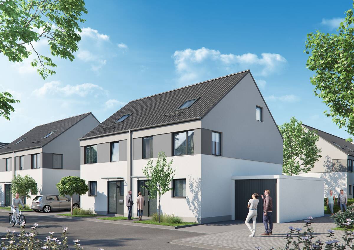 Doppelhaushälfte 129m² Wohnfläche Neubau Weiler Höfe – 50765 Köln – Bild 1 von 9