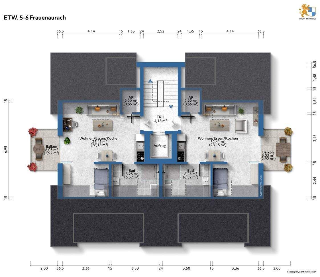 Exklusives Neubauprojekt mit Zukunft – Studio - Wohnungen & Studentenapartments vereint - Aufzug vom Studio - bis ins Keller – Erlangen – Vorschaubild 2