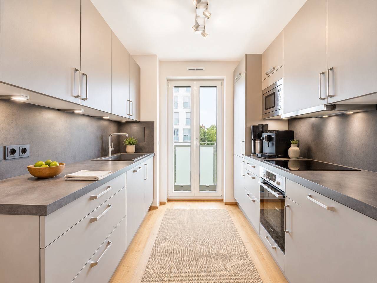 Familienfreundliche 3-Zimmer-Wohnung – EBK, 2 Bäder und Süd-West-Loggia – München – Vorschaubild 3