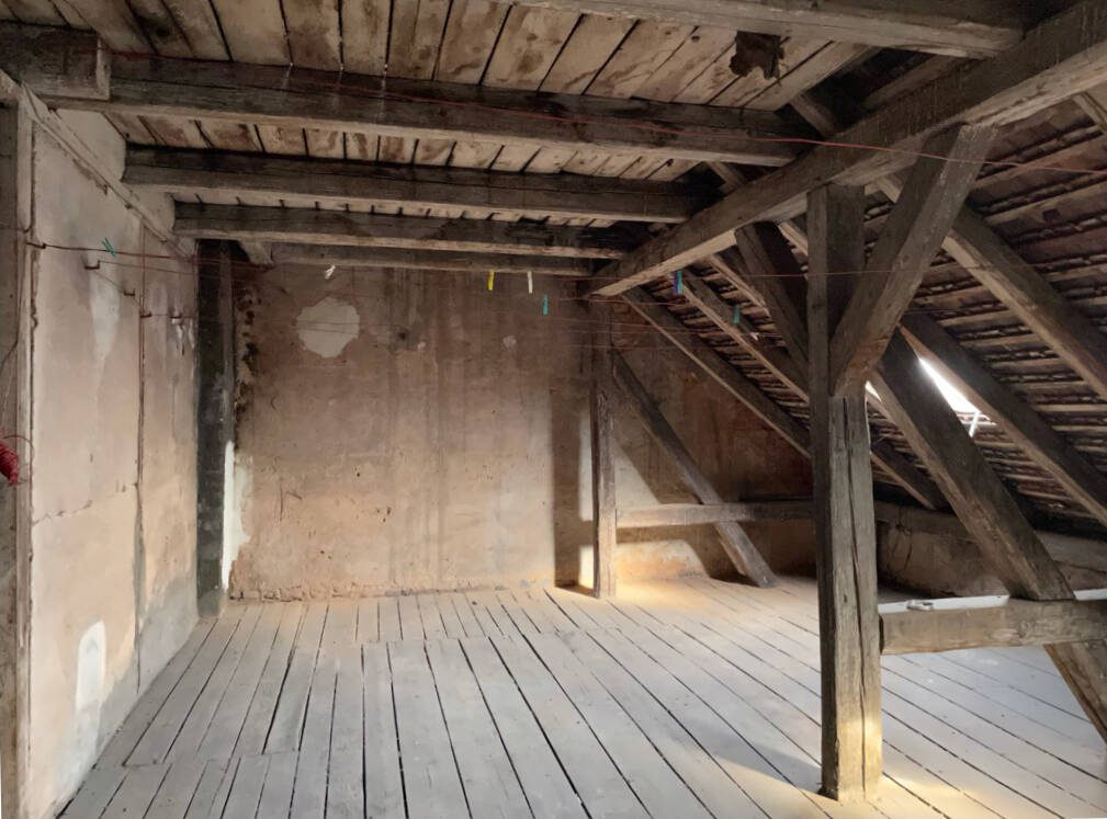 Ausbaufähiger Dachrohling mit sichtbaren Dachbalken und kreativen Gestaltungsmöglichkeiten – Nürnberg – Vorschaubild 6