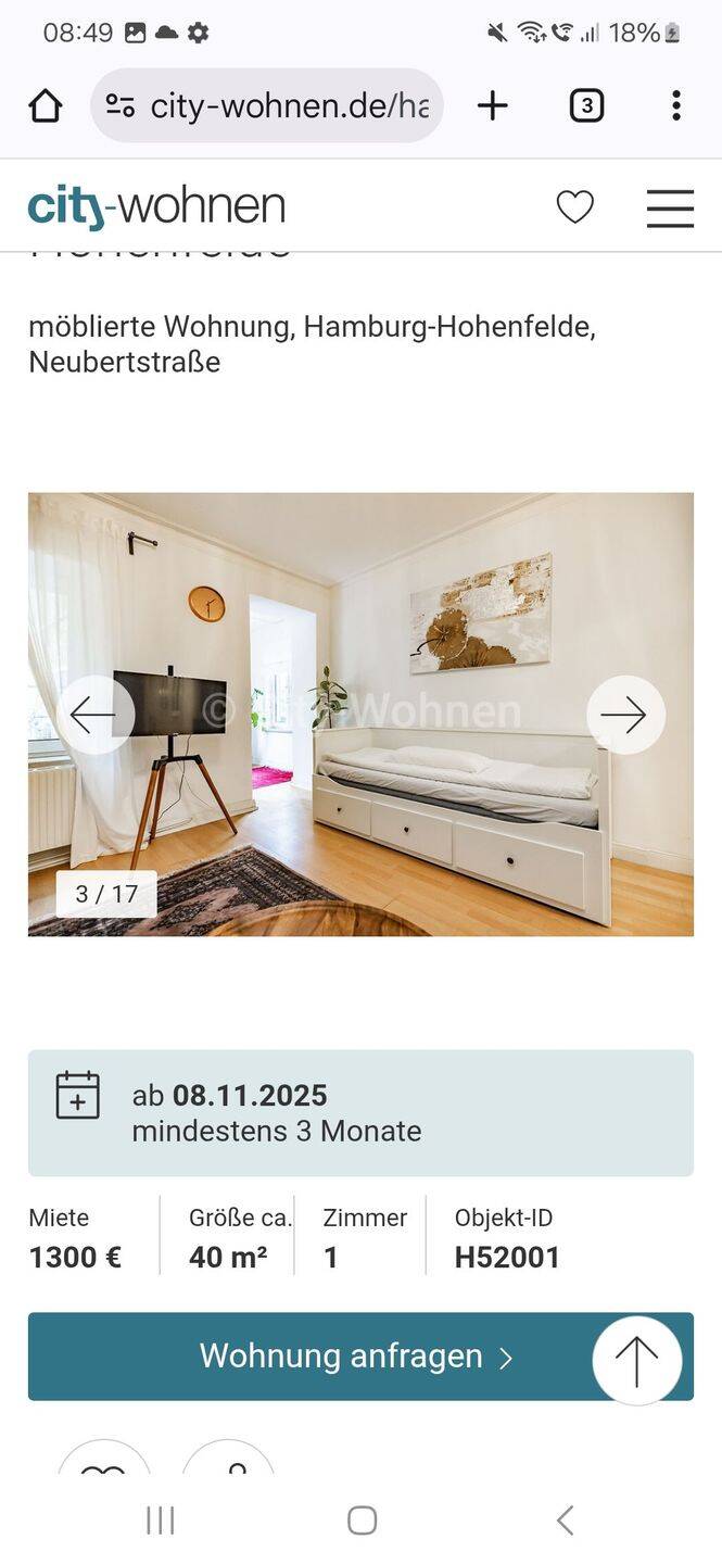 Wunderschöne Wohnung im Herzen von Hamburg – Hamburg – Vorschaubild 2