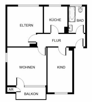 Stilvoll renovierte Wohnung: einladendes Traum-Zuhause mit 3,5 Zimmern in neuem Glanz! – 45327 Essen – Vorschaubild 9