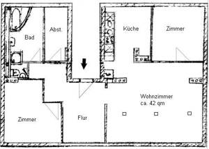 Großzügige Dachgeschosswohnung – 14770 Brandenburg an der Havel – Vorschaubild 2