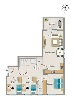 Bezugsfertige Neubauwohnung mit barrierearmer und gehobener Ausstattung – 45259 Essen – Vorschaubild 2