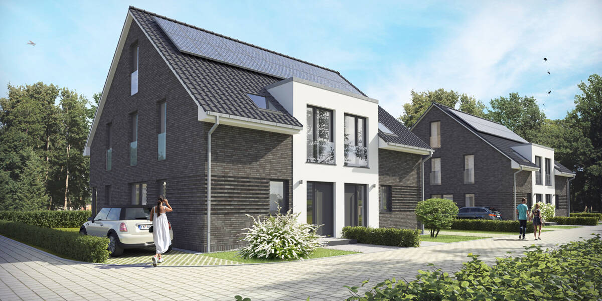 Attraktiver Neubau: DHH mit schönem Sonnengarten! Provisionsfrei! – Sassenberg – Vorschaubild 3