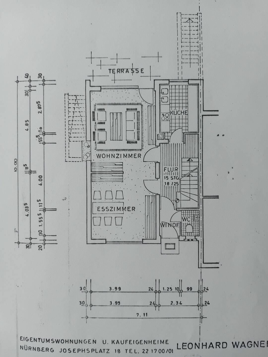 Reiheneckhaus mit Garage und Garten – Nürnberg – Vorschaubild 2
