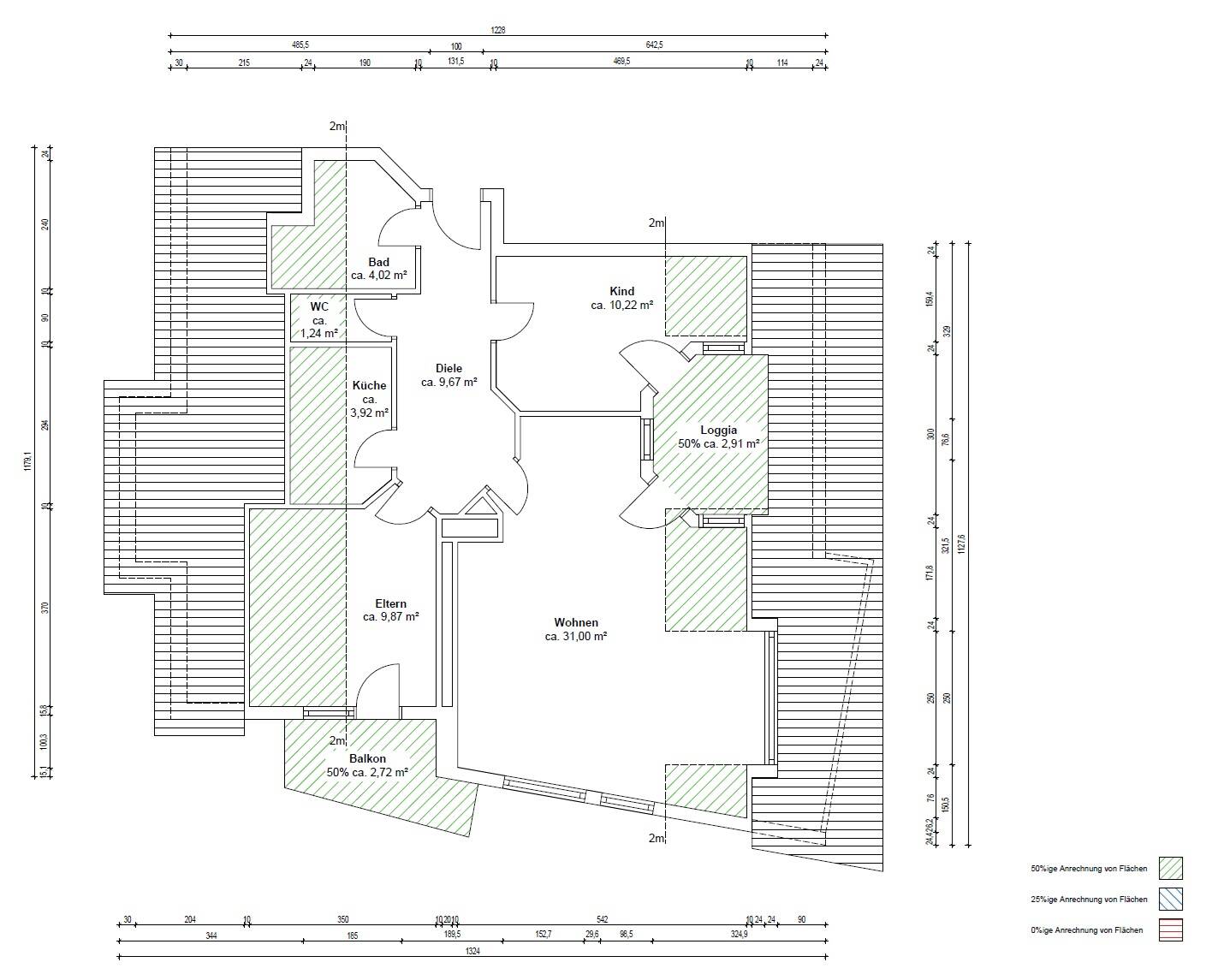 *provisionsfrei* - Helle 3-Zimmer-Wohnung mit Südloggia und Balkon in Stuttgart Möhringen – ca. 76m² Wfl. inkl. Garage