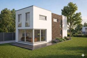 Schnelsen - Bauhaus ca. 121 m² auf ca. 404 m² Grundstück - GEG Endenergiebeddarf A+ projektiert