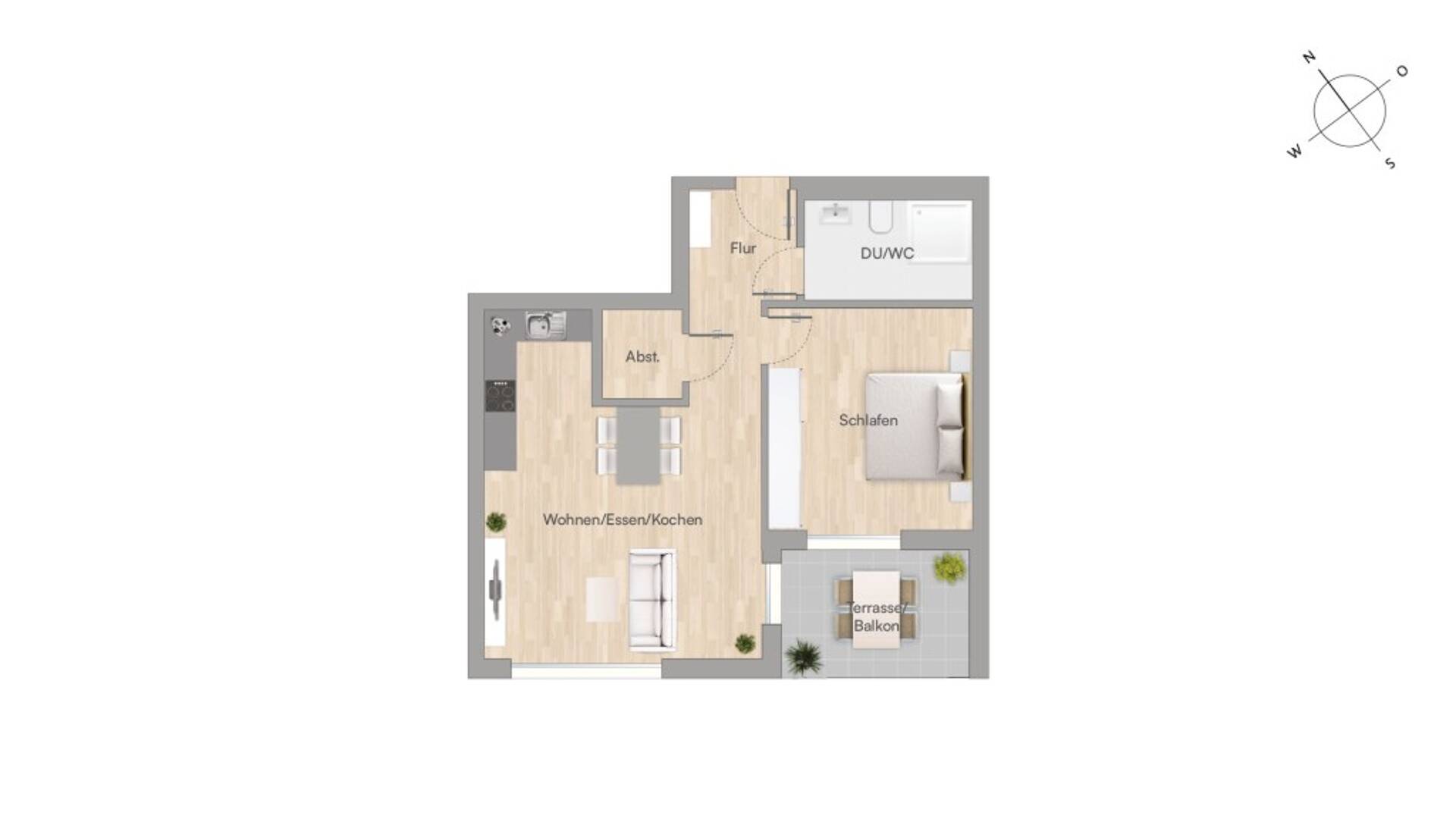 Etagenwohnung in 61352 Bad Homburg mit 63,53 m² kaufen