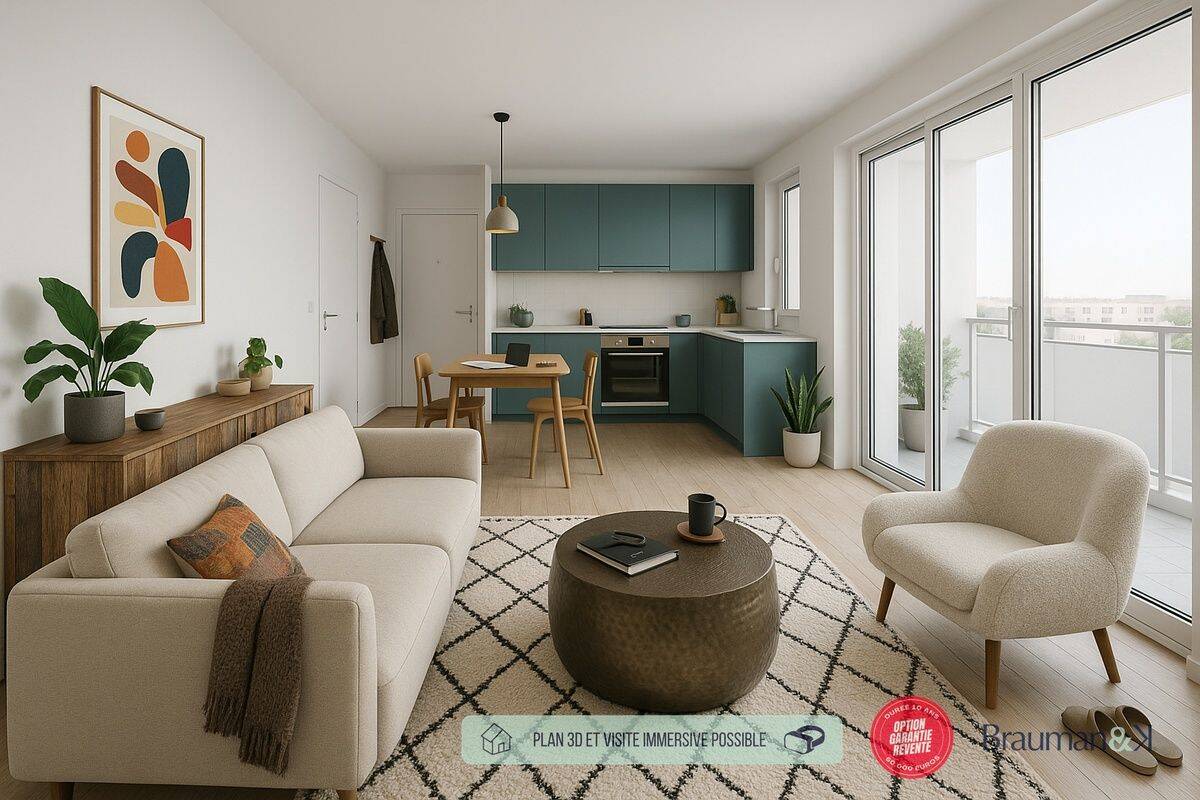 Appartement 3 pièces 60 m² · à Douvaine · 60 m² · 327 000 €