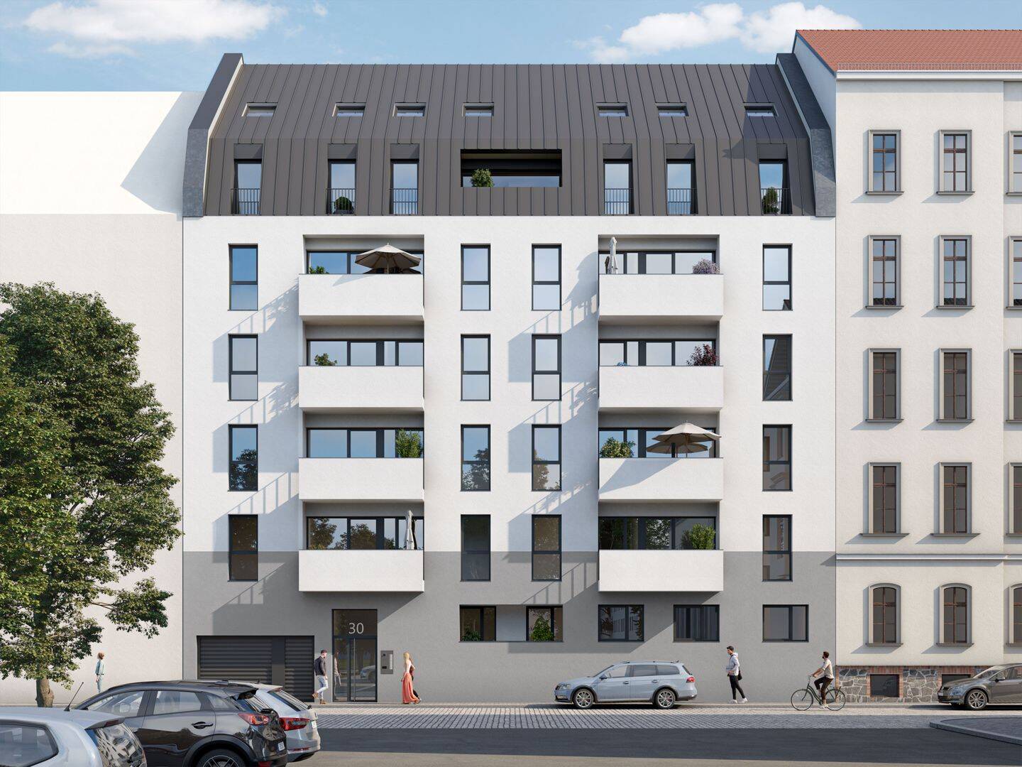 NEUBAUPROJEKT LANGE 30 - Lichtdurchflutete 2-Raum-Wohnung mit Loggia und edlem Parkettboden – Leipzig – Vorschaubild 2