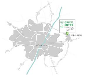 Mitten im Grünen: 2-Zi-Whg. mit Balkon zum Innenhof u. Duschbad – 85551 Kirchheim bei München – Vorschaubild 4