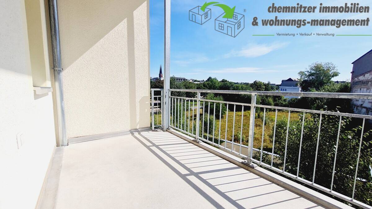 WG-geeignete 4-Raum-Etagenwohnung mit Balkon, Tageslichtbad und Gäste-WC im Chemnitzer Zentrum – Chemnitz – Vorschaubild 9