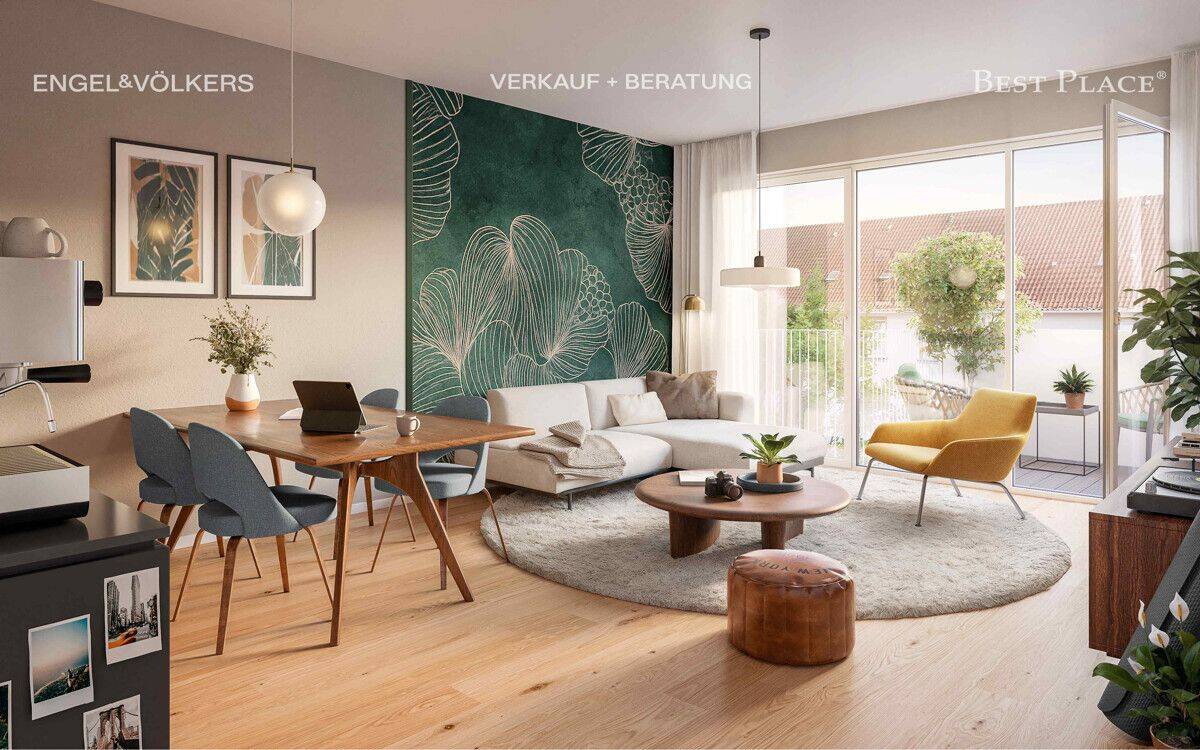 4-Zimmer-Etagenwohnung mit 2 Balkonen, 2 Bädern und großzügigem Wohnbereich