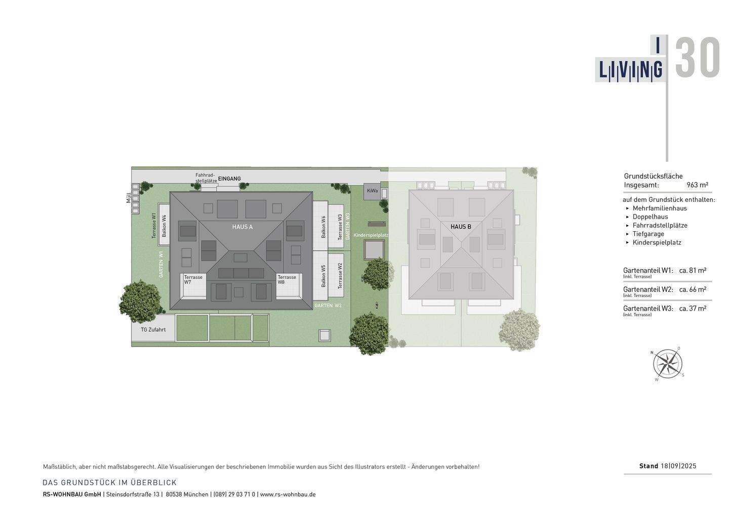 Attraktive, helle Erdgeschosswohnung mit Gartenanteil in schönster Wohnlage in Waldtrudering – München – Vorschaubild 4