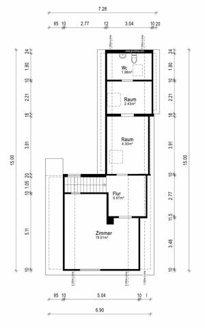 Einfamilienhaus mit Anbau auf sonnigem Grundstück – 22459 Hamburg – Vorschaubild 9