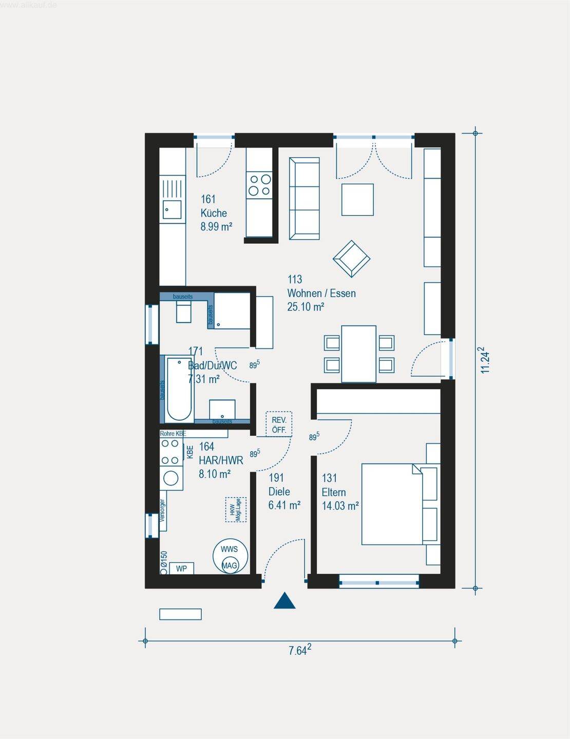 Lebensqualität pur - Das Lifetime 6 als barrierefreier Bungalow für Ihr individuelles Zuhause inklusive Baugrundstück – Freystadt – Vorschaubild 5
