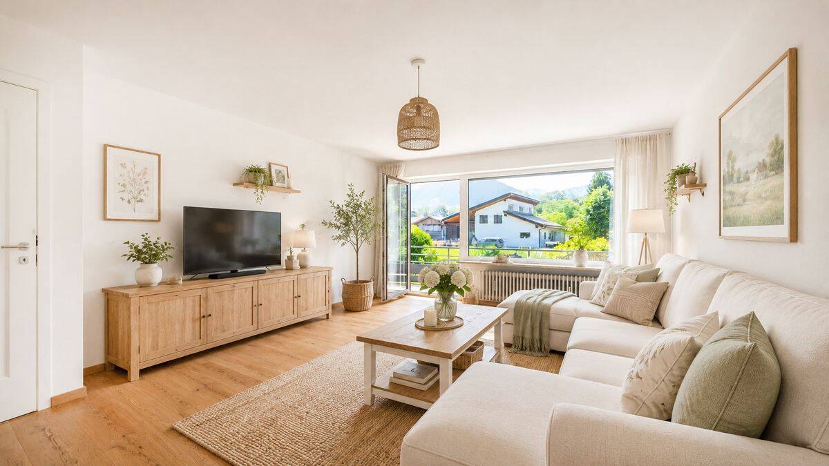 Gepflegte 3-Zimmer-Etagenwohnung mit Bergblick, Balkon und Stellplatz – Oberaudorf – Vorschaubild 3