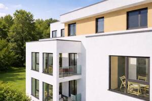 BAUBEGINN ERFOLGT! 2-Zimmer-Wohnung mit Terrasse, Garten und TG-Platz / Neubau - Erstbezug