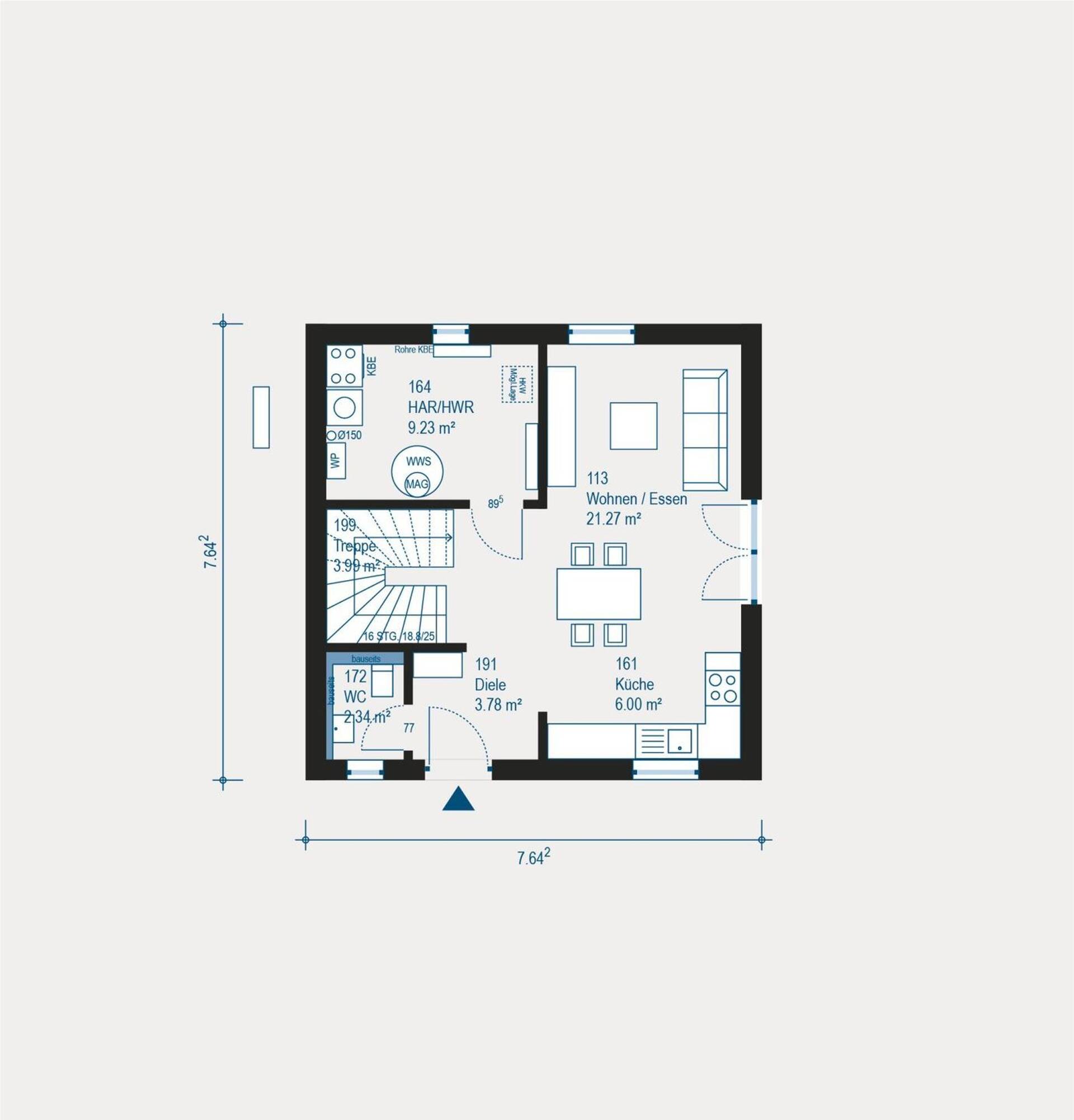 Bungalow in 68219 Mannheim mit 91,07 m² kaufen