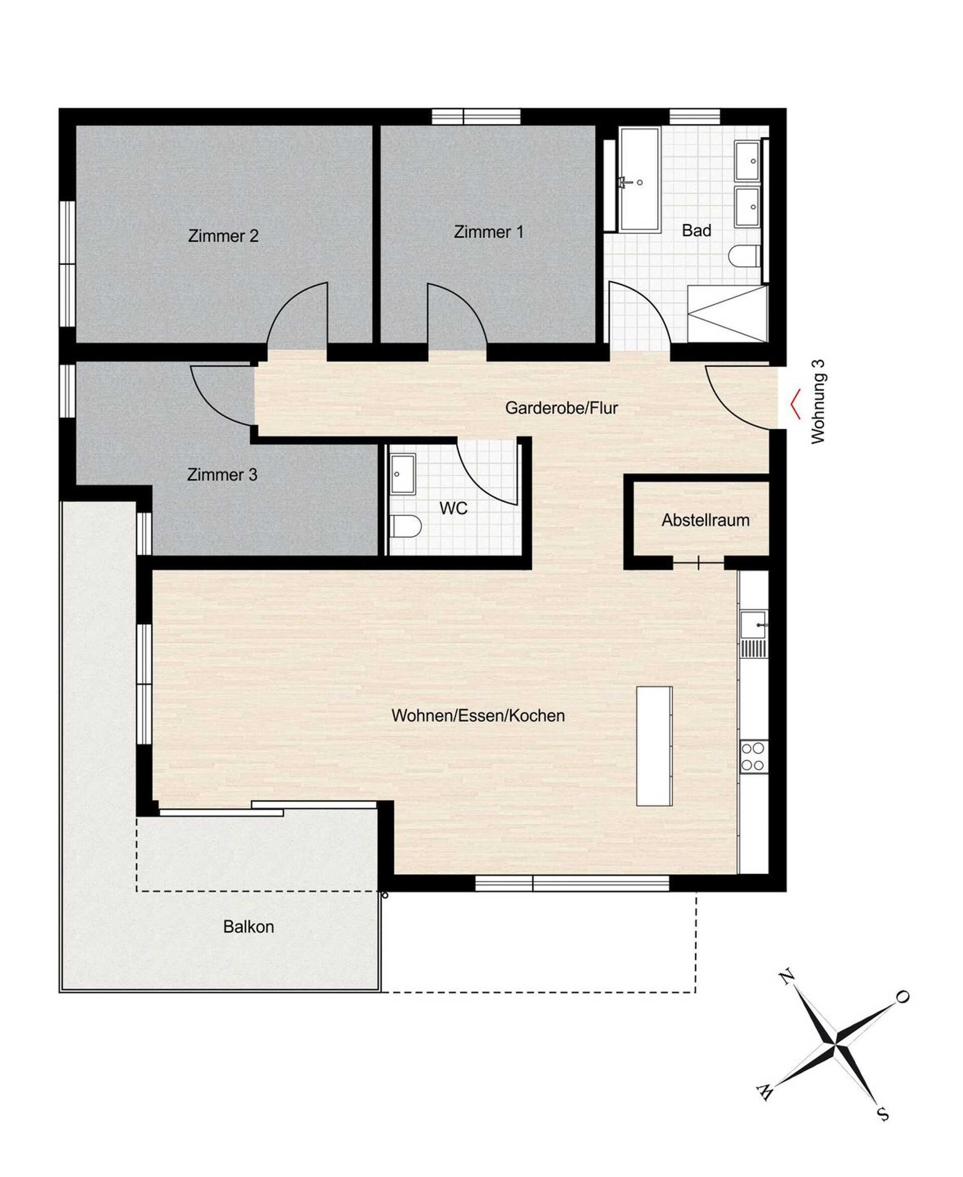Etagenwohnung in 88131 Lindau (Bodensee) mit 121,76 m² kaufen