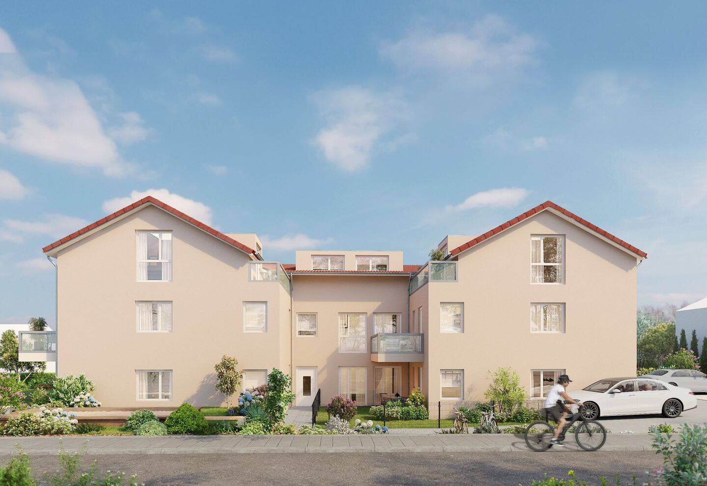Barrierefreie 3-Zimmer-Neubauwohnung mit Terrasse und eigenem Garten - ruhig wohnen in Regensburg – Regensburg – Vorschaubild 2