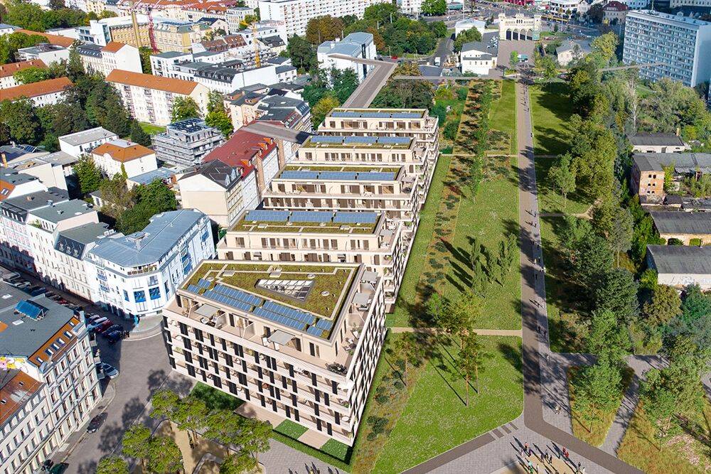 ** Erstbezug | 3 Zimmer in der Penthouse-Etage mit Süd-Dachterrasse & 2 Bädern ** – Leipzig – Vorschaubild 7