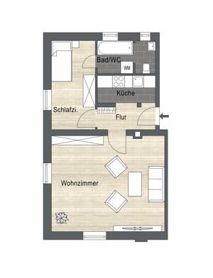 Zentrale 2-Zimmer-ETW in der Äußeren Pleich, Würzburg – 97080 Würzburg – Vorschaubild 8