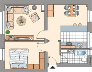 Nette 2,5 Zimmer Wohnung mit neuem Duschbad und Balkon – 45892 Gelsenkirchen – Vorschaubild 4