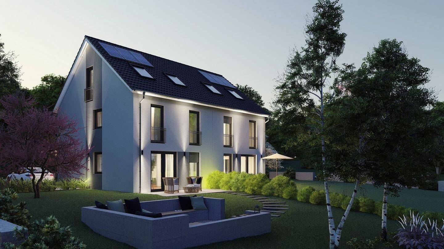 Top Lage Adelsried: 4 Doppelhaushälften | 5 Min. zur A8 | inkl. Keller | Energie A | Massivbauweise – Adelsried – Vorschaubild 3