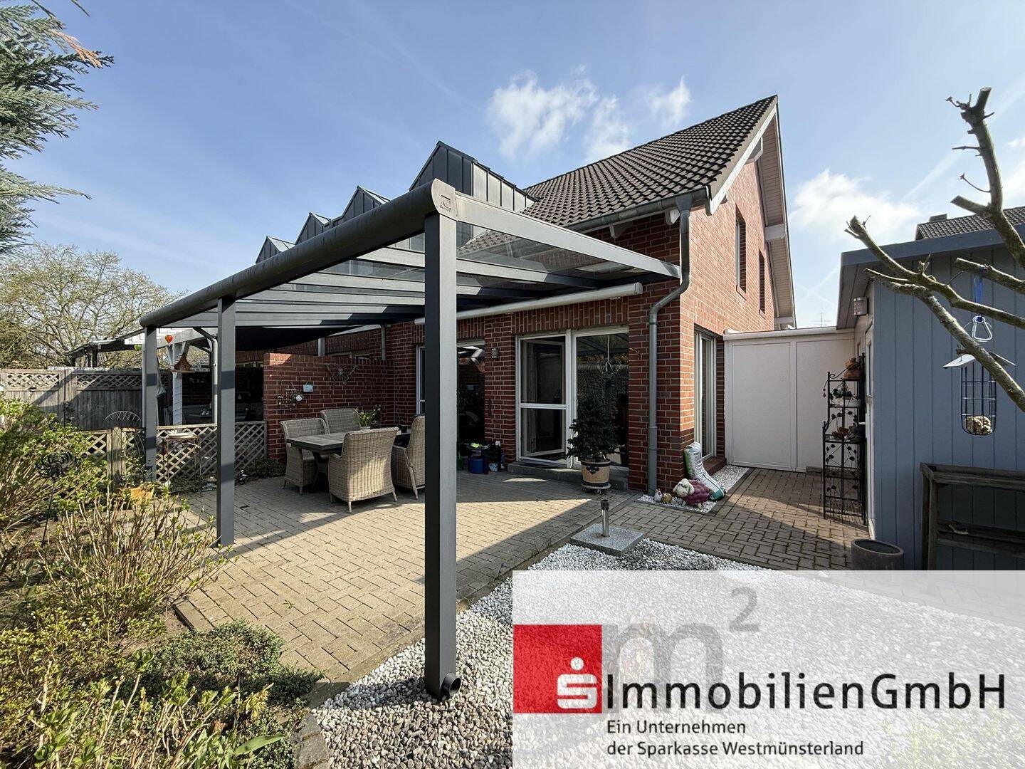 Reihenendhaus mit Carport und Fahrrad- & Geräteraum – Rhede – Bild 1 von 9