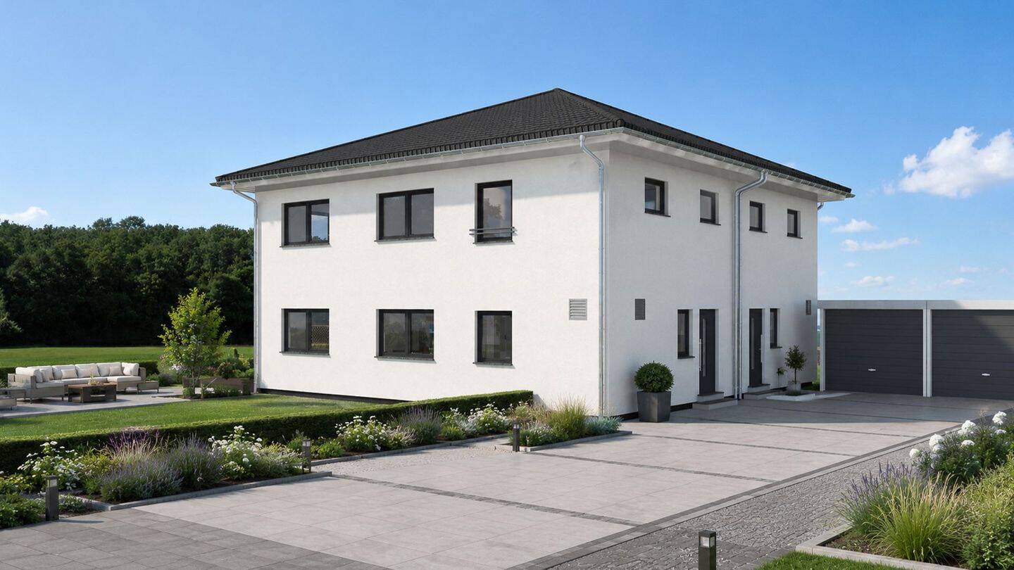 Schlüsselfertiges Doppelhaus mit Grundstück in 55593 Rüdesheim – Rüdesheim – Vorschaubild 2