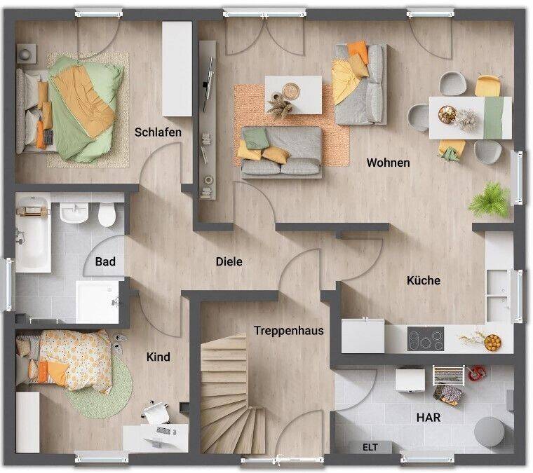 Hier kommt DEIN Haus! Schönes, geräumiges Massivhaus mit viel Platz für alle Wünsche in Schmalkalden – Schmalkalden – Vorschaubild 4