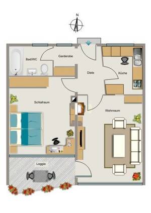 Demnächst frei! 2-Zimmer-Wohnung in Essen Holsterhausen – 45145 Essen – Vorschaubild 2