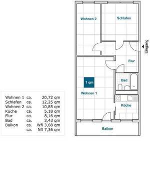 Familenfreundliche 3-Zimmer-Wohnung mit Balkon (WBS)! – 1169 Dresden – Vorschaubild 2