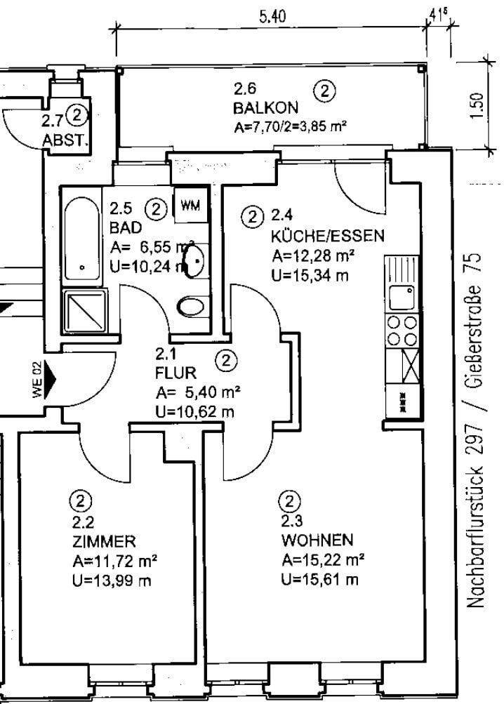 Jetzt aber! Schickes Nest mit Balkon + Parkett + Fußbodenhzg. + Wanne & Dusche + Übernahme EBK mgl. – Leipzig – Vorschaubild 6