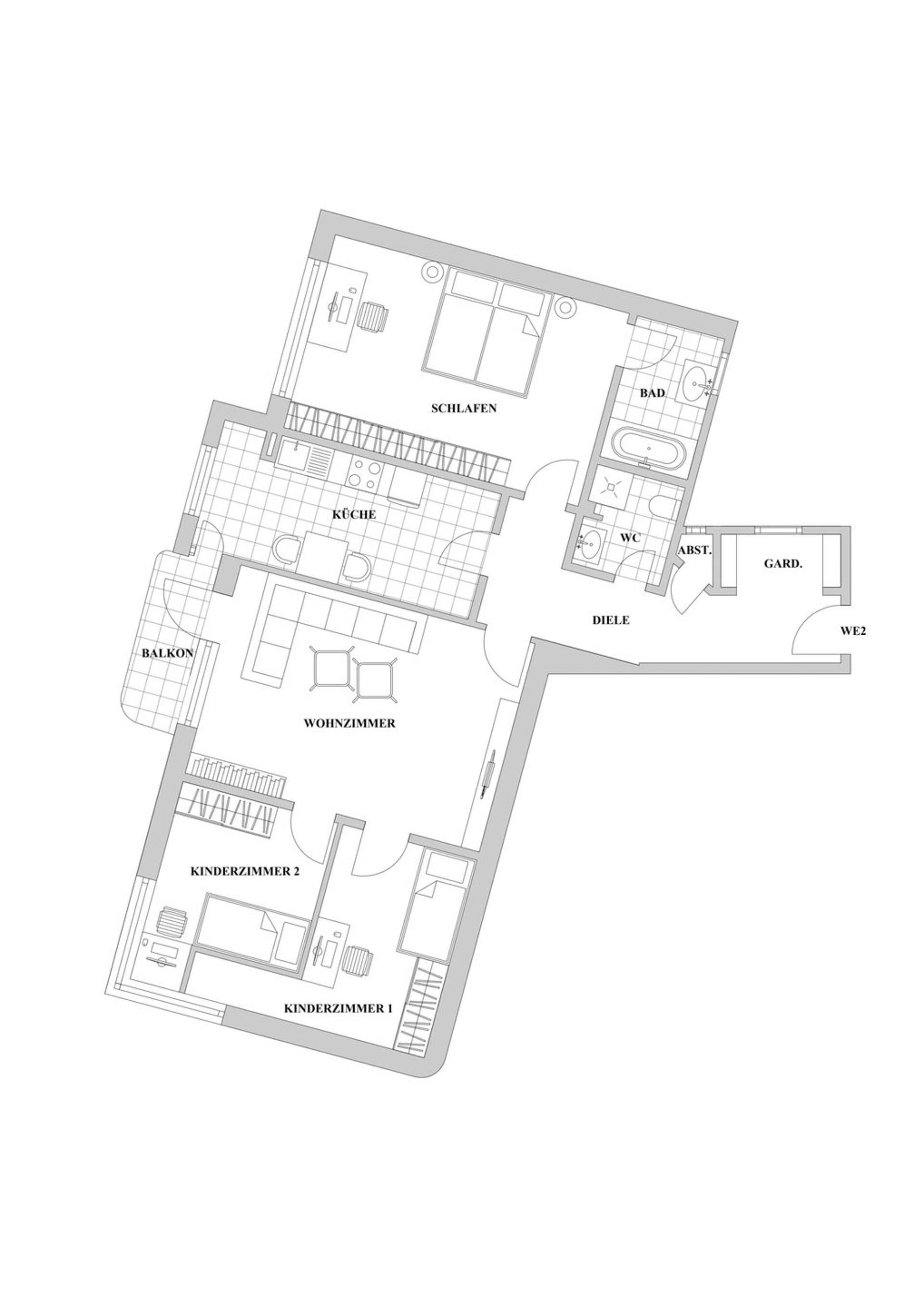 Etagenwohnung in 40237 Düsseldorf mit 98,92 m² kaufen