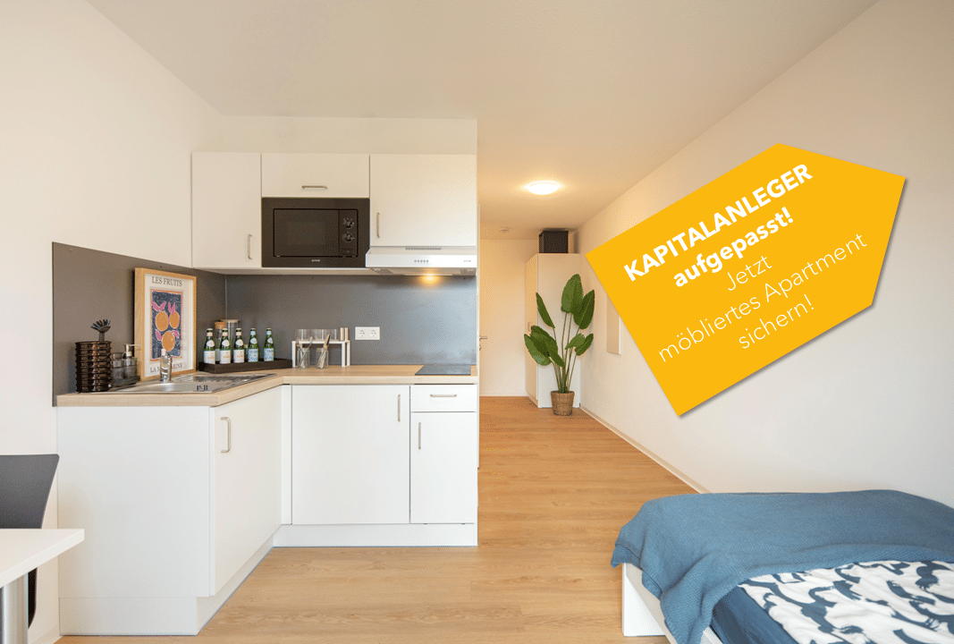 Möbliertes 1-Zimmer Apartment in zentraler Lage | WE 5.02 – Nürnberg – Bild 1 von 9