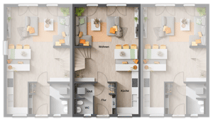 Fürth: Neubau RMH| Komplettpreis inkl. Grundstück & Baunebenkosten – 90765 Fürth – Vorschaubild 6