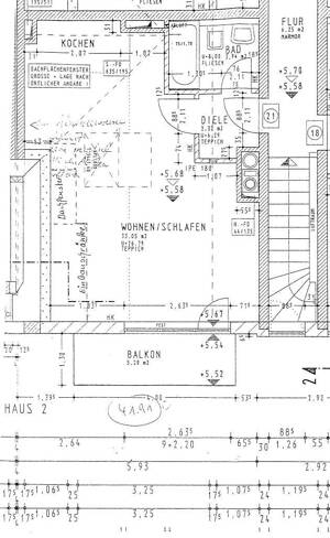 Brück Immobilien - Oberstes Stockwerk - Sehr gepflegte 1 Zi.-DG-Wohnung mit Süd/Ost-Balkon – 81827 München – Vorschaubild 2