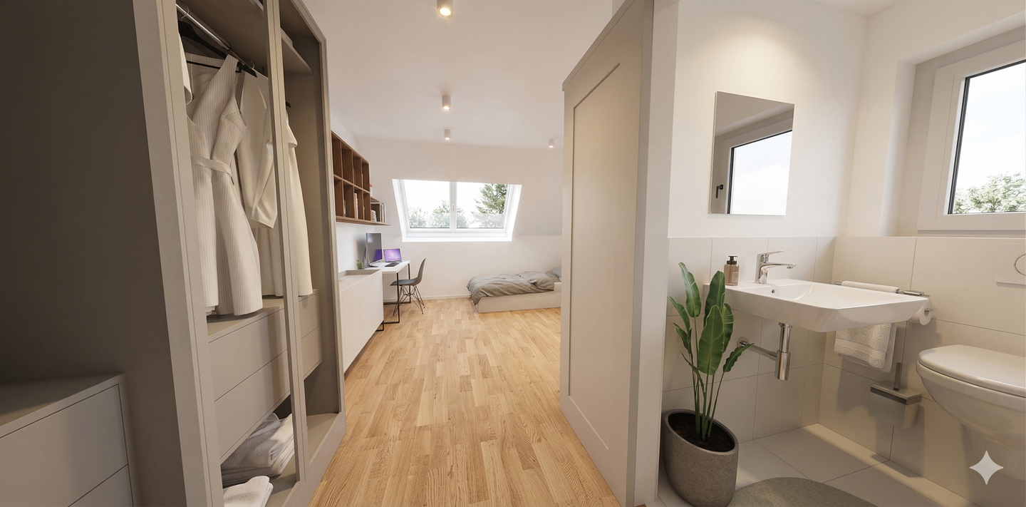 Attraktives Neubau-Studentenappartement im Dachgeschoss ++ ideal zur Kapitalanlage ++ – München – Vorschaubild 2
