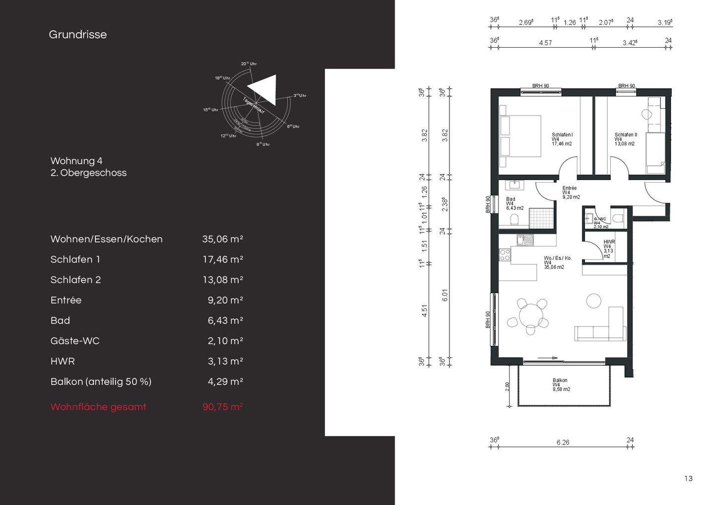 WE4: Moderne 3-Zimmer-Wohnung mit Balkon in Trier-Biewer – Trier – Vorschaubild 4